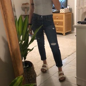 Levi’s 501 distressed jeans